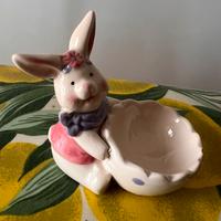 Vaso Portaoggetti Coniglio con Uovo