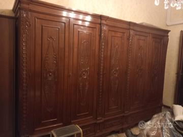 camera da letto matrimoniale in vero legno 