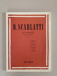 Spartiti per clavicembalo "25 sonate" D.Scarlatti