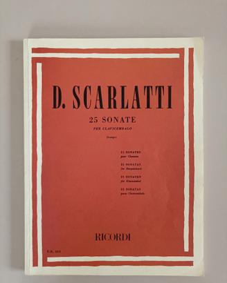 Spartiti per clavicembalo "25 sonate" D.Scarlatti