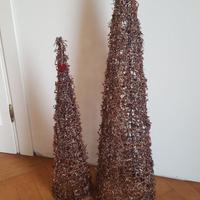 COPPIA ALBERI NATALE  DESIGN MINIMAL MODERNO