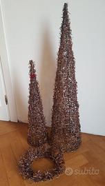 COPPIA ALBERI NATALE  DESIGN MINIMAL MODERNO