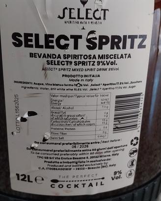 Fusti di cocktail premiscelati