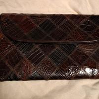 vintage pochette coccodrillo