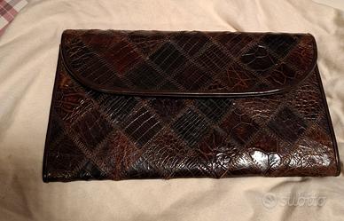 vintage pochette coccodrillo