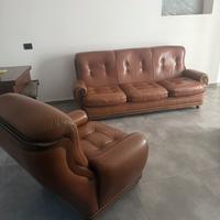 Salotto Vintage in cuoio