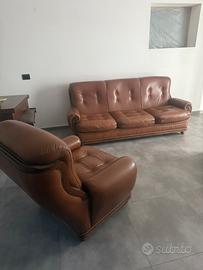 Salotto Vintage in cuoio