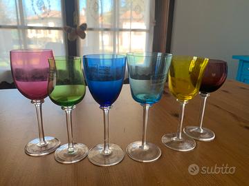 Set bicchieri colorati Nason & Moretti