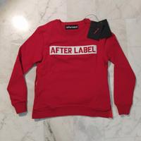 Felpa After Label, uomo/donna, tg.M - Rossa