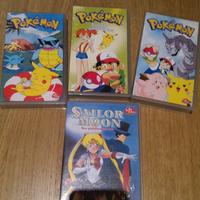 VHS Pokemon e Sailor Moon Bim Bum Bam