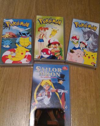 VHS Pokemon e Sailor Moon Bim Bum Bam
