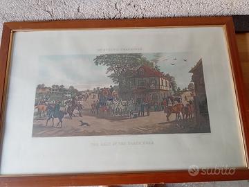 London Oxford St-incisione Henry Alken con cornice