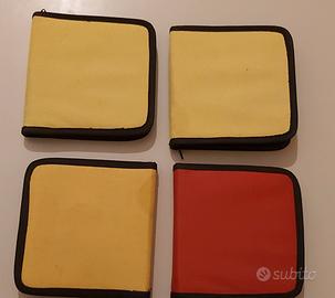 Porta CD/DVD gialli e rosso