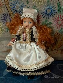 Bambola porcellana Fabri Francia vintage usata 