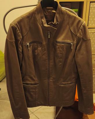 Giubbotto donna Conbipel marrone similpelle