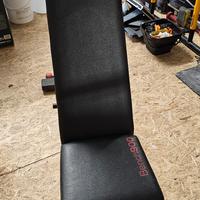 Panca + Rack porta dischi + Torre per tricipiti 