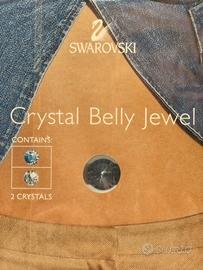 Gioielli ombelico Swarovski, set da 2 pezzi