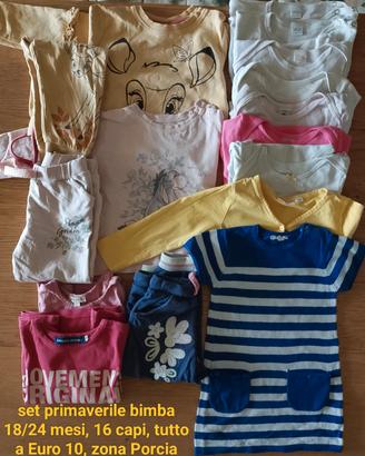Abbigliamento bimba 18/24 mesi
