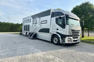 Van Iveco trasporto cavalli con living popout
