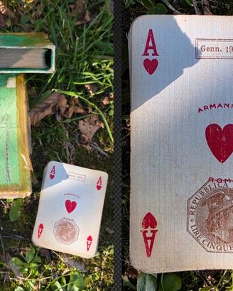 carte da gioco 1956 con timbro,si spedizione 