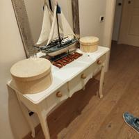 tavolino bianco shabby chic