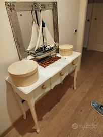 tavolino bianco shabby chic