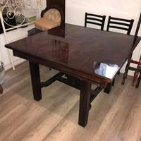 Tavolo antico in legno,quadrato, '900