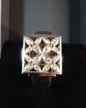 Orologio bracciale con cristalli