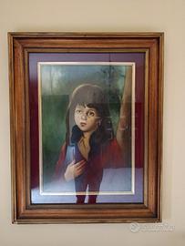 Quadro vintage dipinto su tela 