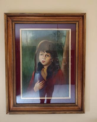 Quadro vintage dipinto su tela 