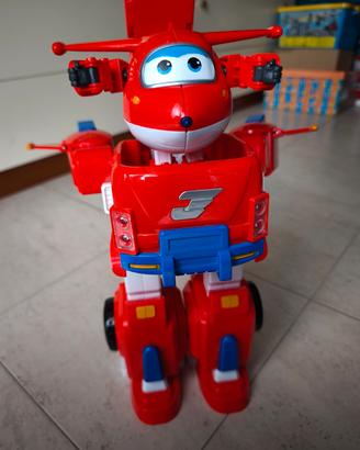 Super Wings Jett con robot trasformabile