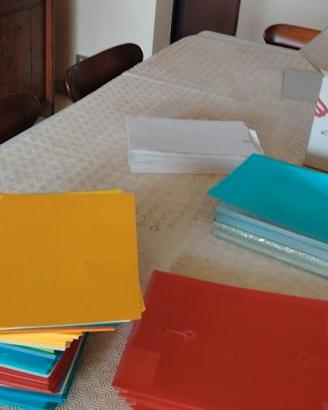 Stock cancelleria e archivio (cartelline, buste, c