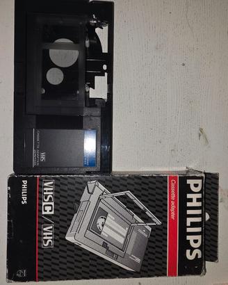 Adattatore cassette VHS-C/VHS-Philips con scatola 