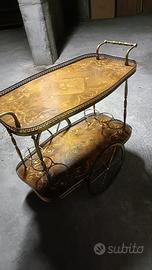 Carrello portabottiglie vintage