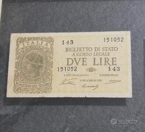 Banconota 2 lire del 1944