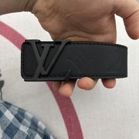 Cintura di pelle nera uomo