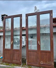 Finestre in alluminio, finto legno, taglio termico