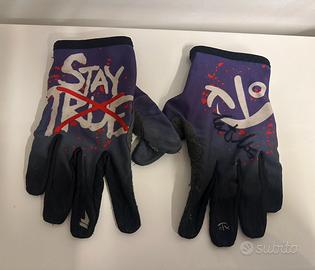 Guanti enduro MTB di Torquato Testa autografati S
