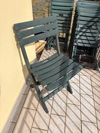 11 sedie da giardino