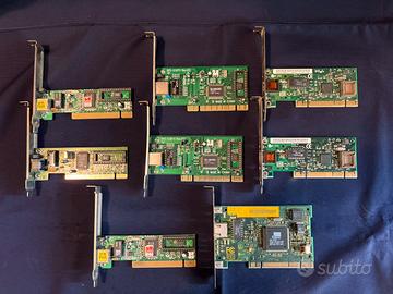 Lotto 8 schede rete pc 10/100