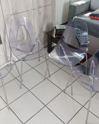 set 4 sedie moderne design Roberto Foschia 