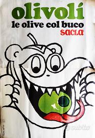 Manifesto Pubblicitario Originale SACLÀ OLIVOLÌ