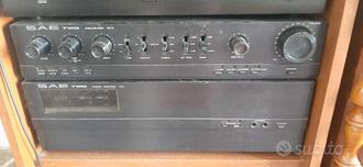 Amplificatore pre amplificatore SAE  			