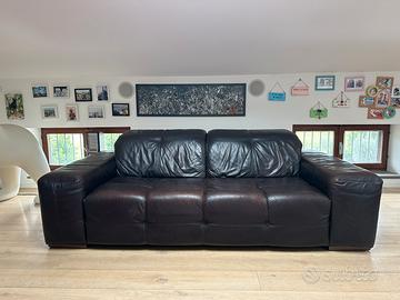 Divano in pelle naturale Natuzzi