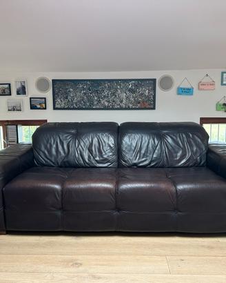 Divano in pelle naturale Natuzzi