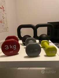 Set pesi 1-2-3-4 kg