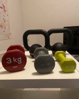 Set pesi 1-2-3-4 kg