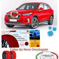 Calze da Neve per BMW X1 X2 X3 Omologate Italia EU