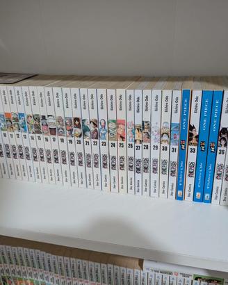 One piece Vol da 1 a 78 serie blu e bianca
