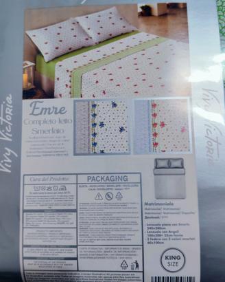 🌹 Completo Letto Matrimoniale King Size Nuovo